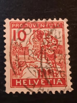 Sello Suiza Pro Juventud 1915 10+5c