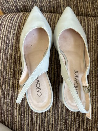 Zapatos Catchalot tacón gris claro talla 40