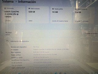 Portátil Asus S451L i5-4200u/SSD240Gb/8Gb Tactil