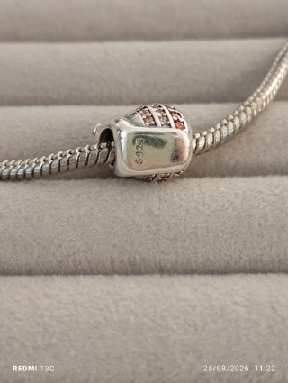 Charm caracol nuevo plata