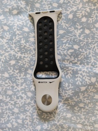 Cinturino Nike Pure Platinum/Black Apple Watch