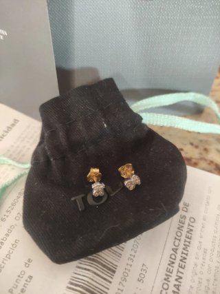 Pendientes Tous Puppies Oro y Diamantes