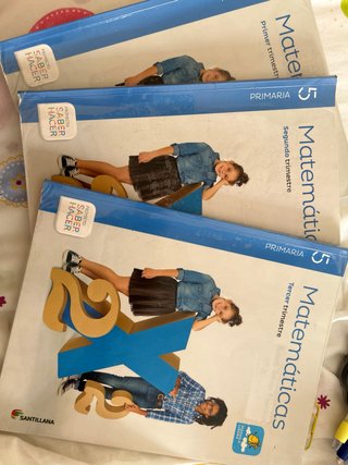 Libros de matemáticas de 5 de primaria