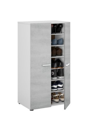 EasyMueble | Scarpiera 2 Ante e 6 Ripiani