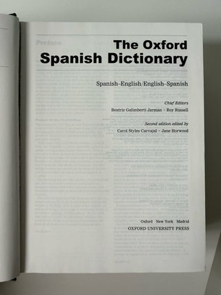 Diccionario Oxford Español-Inglés/Inglés-Español