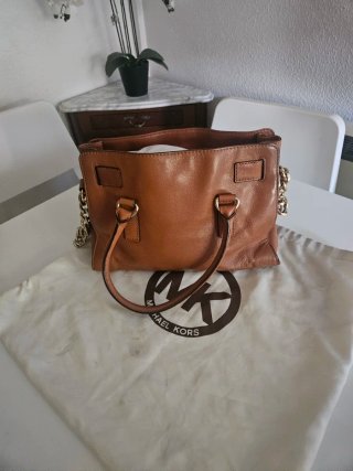 Bolso Michael Kors Hamilton Piel Original Marrón