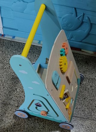 Andador Juguete Educativo Madera y Plástico