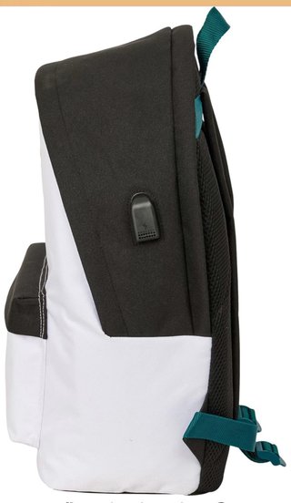 Mochila Real Madrid Blanca y Negra