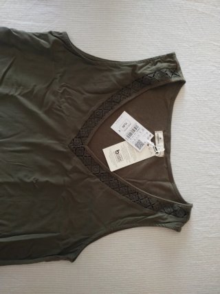 Camiseta tirantes Springfield verde