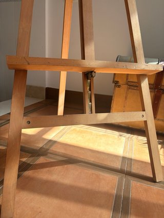 Caballete de madera para pintar