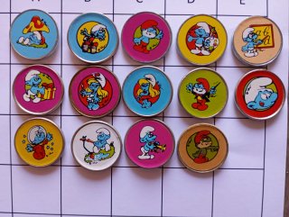 AA482 Lote de pins de los Pitufos