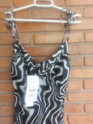 Vestido corto cebra sin estrenar