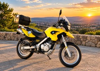 BMW F 650 GS Aventura Amarilla