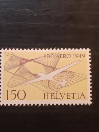 Sello Suiza 1949 Aéreo 150c