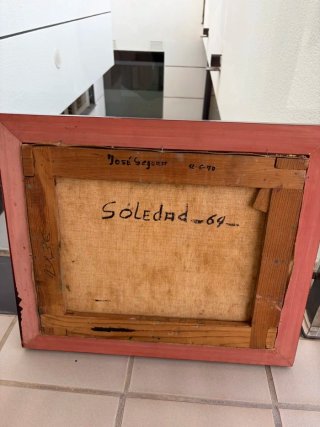 Cuadro antiguo de madera