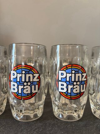 Set 6 Bicchieri Birra Vintage Prinz Bräu