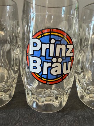 Set 6 Bicchieri Birra Vintage Prinz Bräu