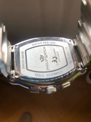 Philip Watch Cronografo Blu Argento