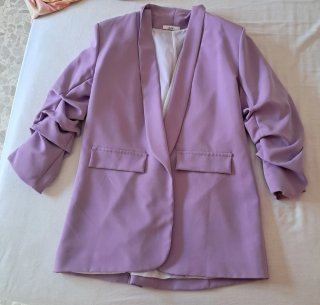 Blazer lilla ZUIKI manica a 3/4