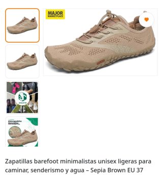 Zapatos de agua Saguaro barefoot varios modelos