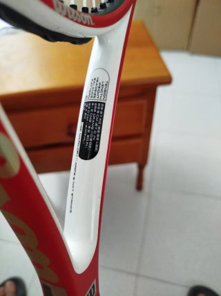 Raqueta de Tenis Wilson Roja y Blanca