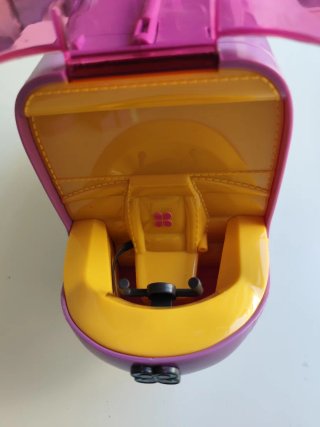 Avión Polly Pocket Vintage Lila y Turquesa