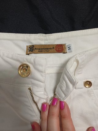 Gonna bianca Rinascimento taglia M