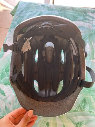 Casco Crazy Safety Peak Blanco con luz trasera LED