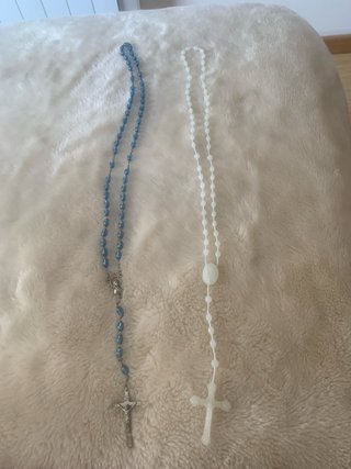Rosarios Azul y Blanco