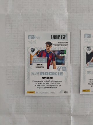 Cromos Panini Master Rookie 2026/27
