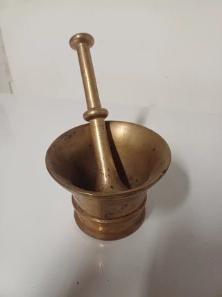 Antiguo Almirez/Mortero Macizo con Maza