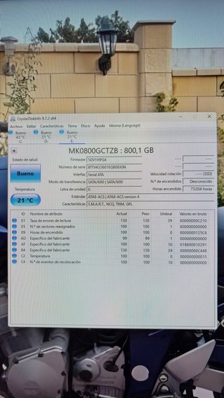 SSD Intel 800 GB - Alto Rendimiento