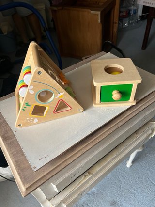 Lote 4 Juguetes Madera Montessori