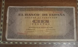 Billete 100 Pesetas Banco de España 1938