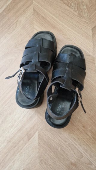 Sandalias negras plataforma talla 36