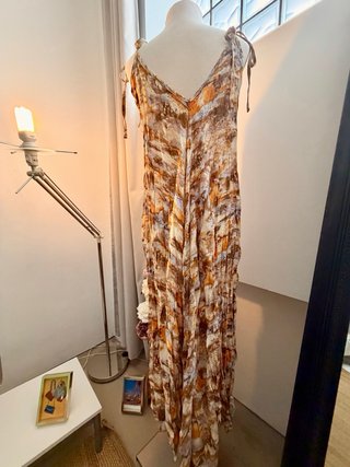 Vestido largo bohemio estampado artístico
