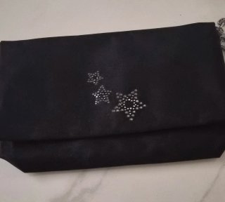 Pochette Pupa nera con stelle