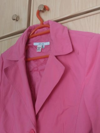 Gabardina Zara Mujer Fucsia Talla L