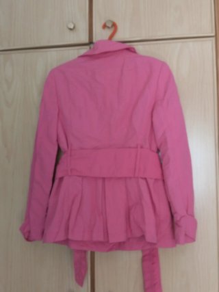 Gabardina Zara Mujer Fucsia Talla L