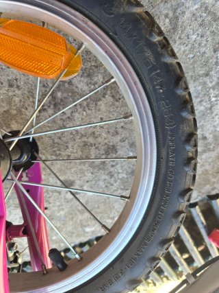 Bicicleta infantil rosa y gris 2-5 años