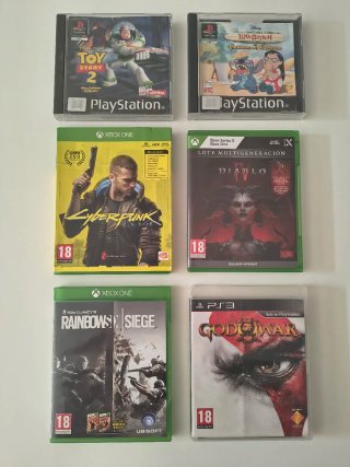 Lote Videojuegos PS3, PS1, Xbox.