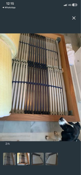 Cama doble estructura y 2 colchones Tempur