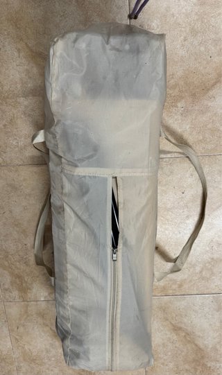 Cuna de viaje Asalvo marrón y beige