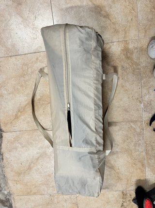 Cuna de viaje Asalvo marrón y beige