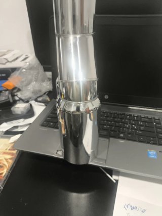 Cola de escape universal cromada
