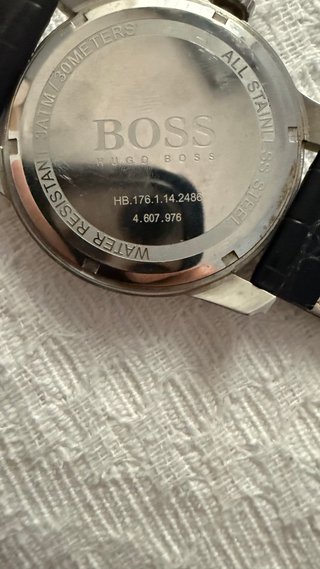 Reloj Hugo Boss Negro y Plateado