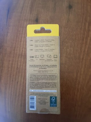 Cable Schneider HDMI a Type-C 2M
