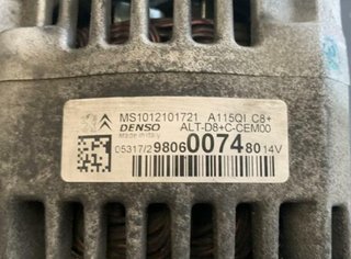 Peugeot 58975 alternador 9806007480 308 1.2 style