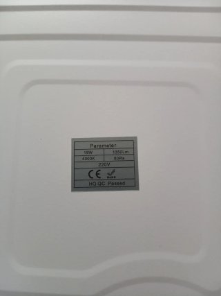 Plafón LED Cuadrado Blanco