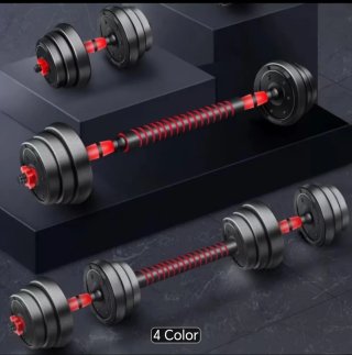 Mancuernas 15kg + Barra Extensión